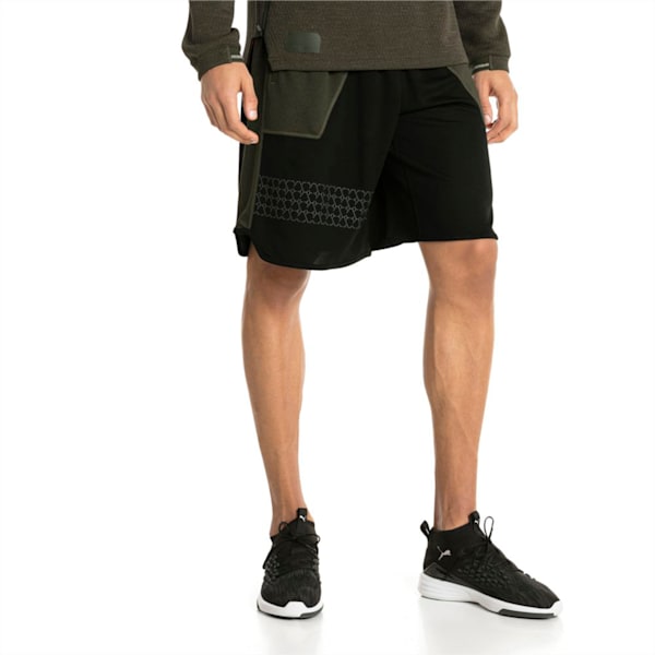 N.R.G. Reversible 11" Short, Black-Forest Night Heather, extralarge-IND